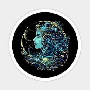 Aquarius Zodiac Sign Woman Magnet